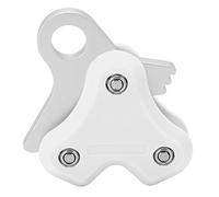 Wangcmcol Diving Rope Retriever for Scuba Free Diving,Ergonomic One-Hand Operation,High Load Capacity 250kg/551lbs,Corrosion-Resistant Aluminum Alloy,Compact Portable Design for Bu (White)