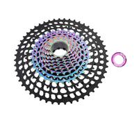 Wangcmcol for Bike Cassette, Lightweight Hollow Design, Premium Aluminum Alloy and Steel, Low Noise Operation, Easy Installation for DEORE M6100 SLX M7100 XT M8100 XTR M9100 SX NX (Black Colorful)