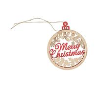 Wangcmcol For Christmas Tree Decorations, Durable Linden Wood, Unique Design, Festive Sling Hanging, Eco-Friendly For Home And Party Use (Merry Christmas model)