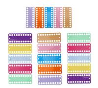 Wangcmcol for Cross Stitch Threads Organizer, 20 Holes Plastic Board, for Embroidery Accessories, Color Coded, Durable Material, Easy Thread Sorting, Compact Storage, Crafting Esse