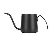 Wangcmcol Nonstick Coffee Pot, For 304 Stainless Steel Long Spout Teapot, Durable Kettle, Ideal For Home Coffee Shop Cafes, Easy Pour Design, Resistant, Dishwasher Safe (Black 250ml)