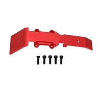 Wangcmcol RC Car Skid Plate for E Revo, Slash 4WD, Summit, Aluminum Alloy, 1/16 Scale, Durable, Lightweight, Easy Install (Red)