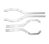 Wangcmcol RC Chassis Frame Rails, For 1/10 Scale Crawler, Aluminum Alloy, Lightweight, Durable, Adjustable Wheelbase, High Strength, Easy Installation (Silver)