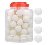 Wangcmcol Table Tennis Balls, Intermediate Training, Professional Competition, Durable Plastic, 60-Pack, Orange White for Competition Practice (White)