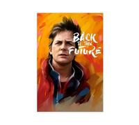 WANGCYJS Back to The Future Poster Marty McFly Classic Movie Canvas Poster Wall Art Decor Print Picture Paintings for Living Room Bedroom Decoration Unframe:12x18inch(30x45cm)