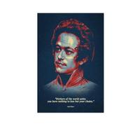 WANGCYJS Karl Marx Poster Motivational Quotes Picture 2 Canvas Poster Wall Art Decor Print Picture Paintings for Living Room Bedroom Decoration Unframe:12x18inch(30x45cm)