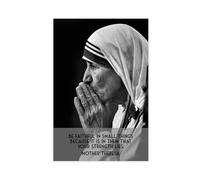 WANGCYJS Mother Teresa Poster Motivational Quotes Picture 5 Canvas Poster Wall Art Decor Print Picture Paintings for Living Room Bedroom Decoration Unframe:12x18inch(30x45cm)