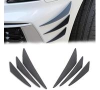 WANGDAFA 6 Pcs Front Bumper Spoiler Lip Splitter for BYD Dolphin/Seal/Seagull/Frigate 07/Destroyer 05 2022-2025, Bumper Canards Body Diffuser Fins Protector Trim Car Accessories,Carbon Fiber