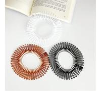 Wangdaqi 6PCS Flexible Plastic Circle Comb Headbands, Full Circular Stretch Comb Hairband, Women's Girls Elastic Hair Bands with Teeth For Travel Makeup Bath For Swimming