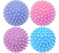 Wangdaqi Dryer Balls Laundry Reusable Dryer Balls Laundry Dryer Balls Clothes Fabrics Reduce Wrinkles 2.5 in (Set of 4)
