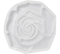 Wangdaqi Tray Molds Cup Pad Molds Epoxy Resin Molds Rose Shaped Coaster Mold Silicone Material for Hand-Making Resin Artworks