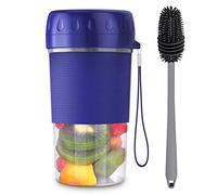 Wangduodu Portable Smoothie Blender, Bottle Blender Portable Wireless Blender,300Ml USB Rechargeable Smoothie Blender Juicer Cup Maker for Shakes,Baby Food,Travel,Gym With Powerful Motor Base and Sta