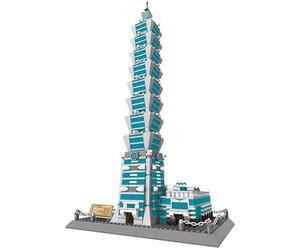 WANGE Architecture building bricks set. Taipei 101 building of Taiwan.