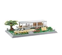 WANGE Architecture model to build with building blocks. Farnsworth House, USA.