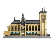 WANGE Architecture model to build with building blocks. Paris Cathedral, Notre Dame.