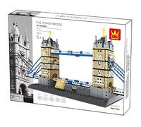 WANGE Tower Bridge of London. Architecture building bricks set.