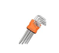wangfq Allen Key Set 9Pcs Torx Star Wrench Kits Set Allen Keys Hexagon Hex Head Spanner Keys Set Double End L Type Star Screwdriver Hand Repair Tools Alan Keys Sets (Color : Torx M)
