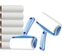 Wangguanruixi Lint Roller & Refill Sets, 2 Lint Rollers + 6 Replacements 480 Sheets, Sticky Lint Roller for Clothes