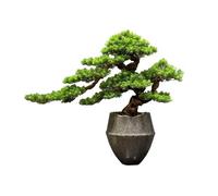 WANGHAI-666 Artificial Plants Bonsai Fake Tree Greenery Landscaping Living Room Home Entrance Decorative Ornaments Desktop Bonsai Decoration Bonsai Pine Tree