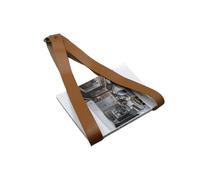 WANGHAI-666 File Organizers Leather Hanging File Organizer Office Wall Decor Storage Shelf Home Magazine Rack(Light brown)