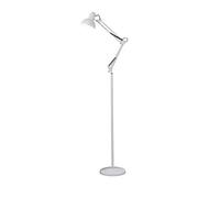 WANGHAI-666 Floor Lamps Long Arm Folding Full Spectrum Floor Lamp Eye Protection Learning Floor Lamp Living Room Bedroom Study Vertical Desk Lamp (Excluding Light Source) for Readings(White)