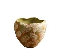 WANGHAI-666 Flower Pot Luxurious Ceramic Plant Pot: Wide-Mouthed, Large-Diameter, Unique Wavy-Edge Design For Monstera Plants