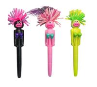WANGHONGGOGO 3-piece fun character boxing contest pen, suitable for all ages, prank pen, children's ballpoint pe, office supplies, school supplies, silly and fun stress-relieving pe (1)