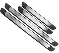 WANGJF Stainless Steel Car Kick Plates for Audi A3 8P Sportback 2003-2013,Welcome Pedal, Scuff Guard Non-Slip Styling Decoration Accessory.