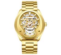 wangjun Watch Skull Mechanical Watch Fully Automatic Mechanical Watch Men’S Waterproof Luminous Watch(Color:A)
