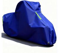 WangjunF Waterproof Motorcycle Cover, Motorbike Cover Scratch-resistant Oxford Fabric with Lock Holes, Fits for Yamaha XTZ750 XTZ 750 Super TENERE 1989-1996, Outdoor Protection,Blue