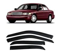 WangjunF Wind Deflectors Set Fits for Ford Crown Victoria Short Rears 1998-2011,Car Side Window Ventilated Visors Rain Guards Accessories 4pc