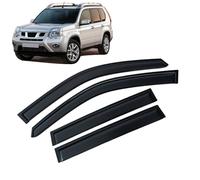 WangjunF Wind Deflectors Set Fits for Nissan X-Trail T31 2007-2013,Car Side Window Ventilated Visors Rain Guards Accessories 4pc