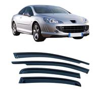 WangjunF Wind Deflectors Set Fits for Peugeot 407 2004-2011 SW Combi,Car Side Window Ventilated Visors Rain Guards Accessories 4pc