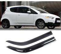WangjunF Wind Deflectors Set for Mitsubishi Colt 2004-2014,Car Side Window Ventilated Visors Rain Guards Accessories 4pc