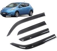 WangjunF Wind Deflectors Set for Nissan Leaf 2010 2011 2012 2013 2014 2015 2016,Car Side Window Ventilated Visors Rain Guards Accessories 4pc