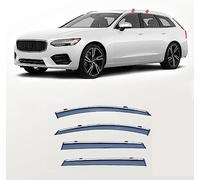 WangkaiX Car Wind Deflector Set for VOLVO V90 2018-2022, Rain Guards Keep Your Car Ventilated In Rain, Reduce Wind Turbulence Car Accessories