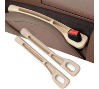 WANGLAICAI 2 Pack Car Seat Gap Filler for Hyundai Bayon 2021-2026 , Car Seat Gap Organizer Storage Box Interior Accessories Side Pocket,Beige