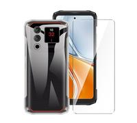 Wanglaism Case for Doogee Blade 20/Blade 20 Ultra/Blade 20 Turbo 5G - Soft Silicone Cover with Anti-Scratch Bumper + 1 Pack Tempered Glass Screen Protector - Clear
