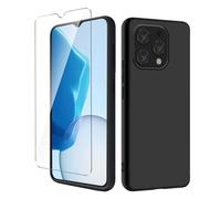 Wanglaism Case for Doogee N55 Pro/Doogee N55/Doogee N55 Plus Case with 1 Pack Tempered Glass Screen Protector, Soft Bumper Anti-Scratch Silicone Phone Case Cover-Black