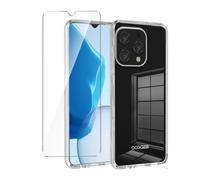 Wanglaism Case for Doogee N55 Pro/Doogee N55/Doogee N55 Plus Case with 1 Pack Tempered Glass Screen Protector, Soft Bumper Anti-Scratch Silicone Phone Case Cover-Clear