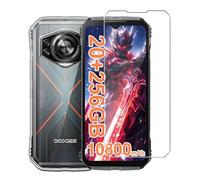 Wanglaism Case for Doogee S cyber Case with 1 Pack Tempered Glass Screen Protector, Soft Bumper Anti-Scratch Silicone Phone Case Cover-Clear