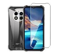 Wanglaism Case for Oukitel WP28/Oukitel WP28E/Oukitel WP28S Case with 1 Pack Tempered Glass Screen Protector, Soft Bumper Anti-Scratch Silicone Phone Case Cover-Clear