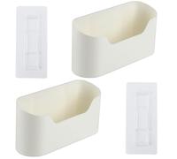 WangLaoWu 2 Pcs Wall Mounted Cabinet Door Storage Boxes - Bathroom & Kitchen Organiser for Fridge, Sink & Cupboard
