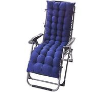 Wangle Sun Lounger High Back Rocking Chair Replacement Sunbed Garden Patio Lounge Outdoor Reclining Cushion, Blue