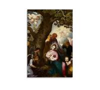 WANGLIDD Abraham Bloemaert Paintings Wall Art Poster Prints The Flight Into Egypt Canvas Painting Wall Art Decorative Picture Prints Modern Decor Unframe 08x12inch(20x30cm)