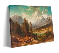 WANGLIDD Albert Bierstadt Paintings Wall Art Poster Prints Estes Park, Long’s Peak Wall Art Aesthetic Canvas Painting Picture Living Room Decor Home Frame 24x36inch(60x90cm)