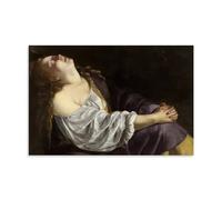 WANGLIDD Artemisia Gentileschi Print Poster - Mary Magdalene in Ecstasy Print Photo Art Painting Canvas Home Decorative Bedroom Modern Decors Unframe 20x30inch(50x75cm)