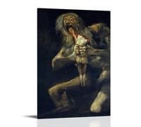 WANGLIDD Francisco Goya Poster Saturn Devouring His Son Home Decor Wall Art Hanging Picture Print Bedroom Decorative Paintings Room Frame 08x12inch(20x30cm)