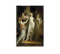 WANGLIDD Henry Fuseli Paintings Wall Art Poster Prints Salome with The Head of Saint John The Baptist Canvas Wall Art Decorative Bedroom Modern Home Print Picture Artworkss Unframe 08x12inch(20x30cm)