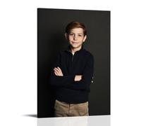 WANGLIDD Jacob Tremblay Poster Star Decorative Painting Canvas Wall Art Living Rooms Bedroom Painting Frame 20x30inch(50x75cm)